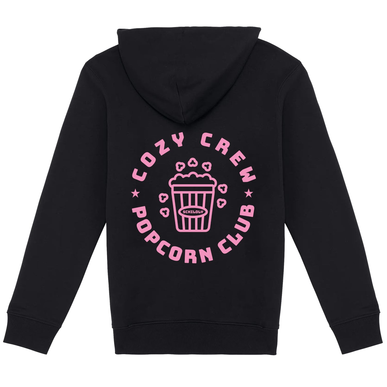 Cozy Crew Popcorn Club Hoodie black/rosa
