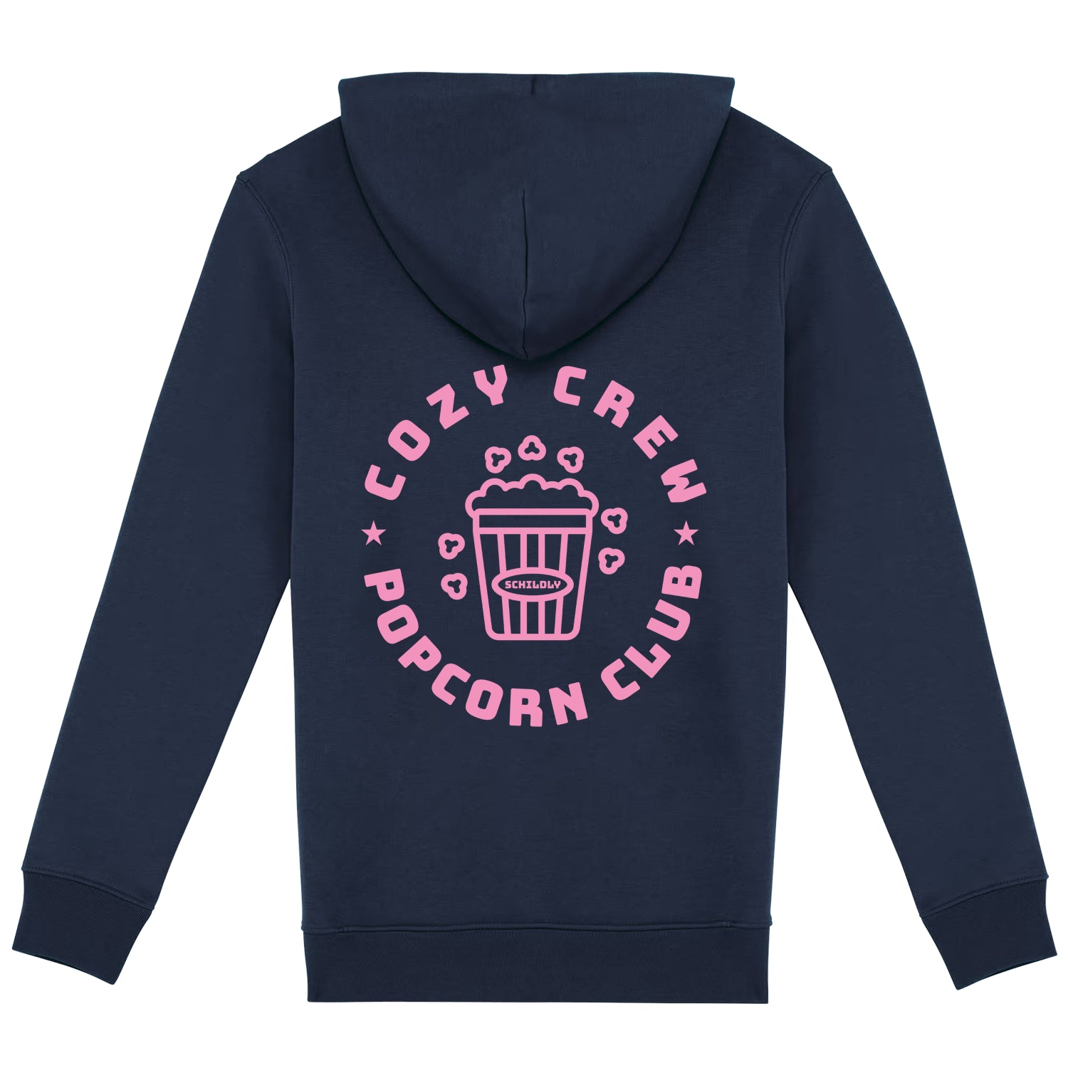 Cozy Crew Popcorn Club Hoodie navy/rosa