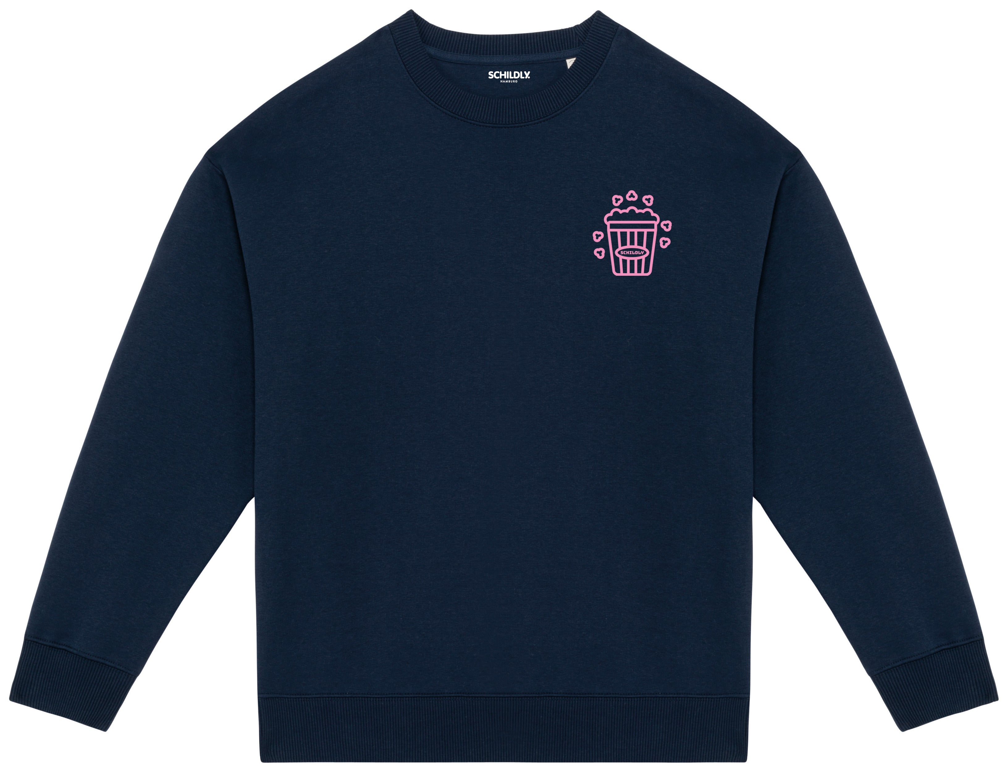 Cozy Crew Popcorn Club Oversized-Sweater navy