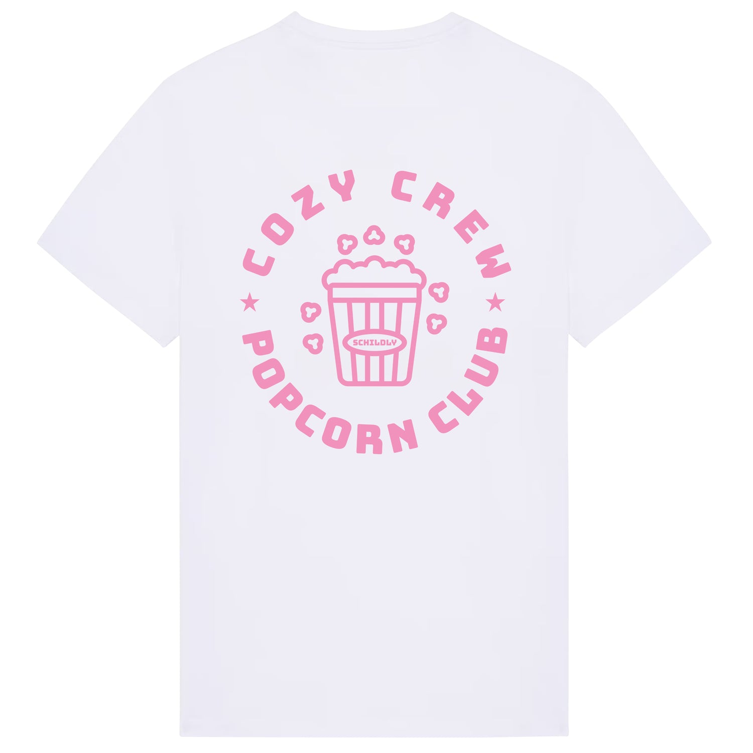 Cozy Crew Popcorn Club Shirt white/rosa