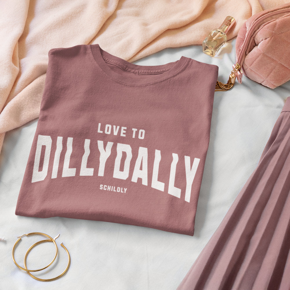Dillydally Shirt antique rose/white