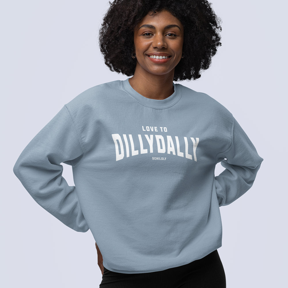Dillydally Sweater aquamarine/white