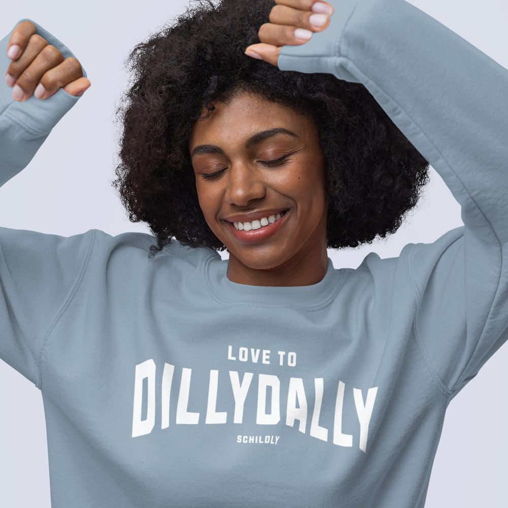 Dillydally Sweater aquamarine/white