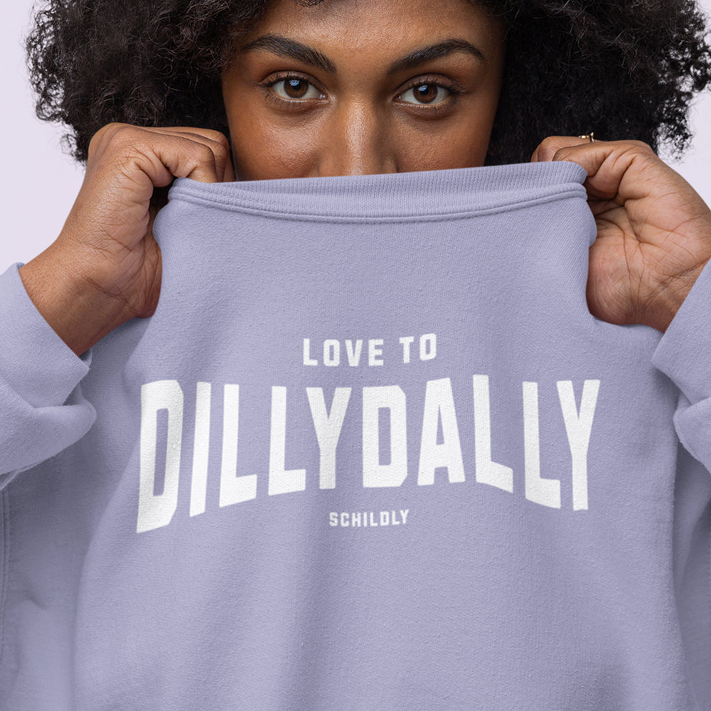 Dillydally Sweater lila/white