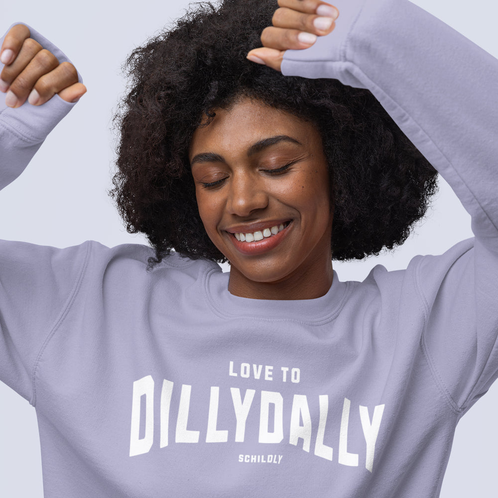 Dillydally Sweater lila/white