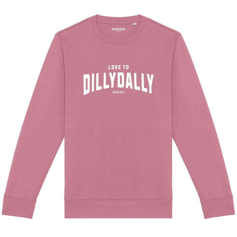 Dillydally Sweater antique rose/white