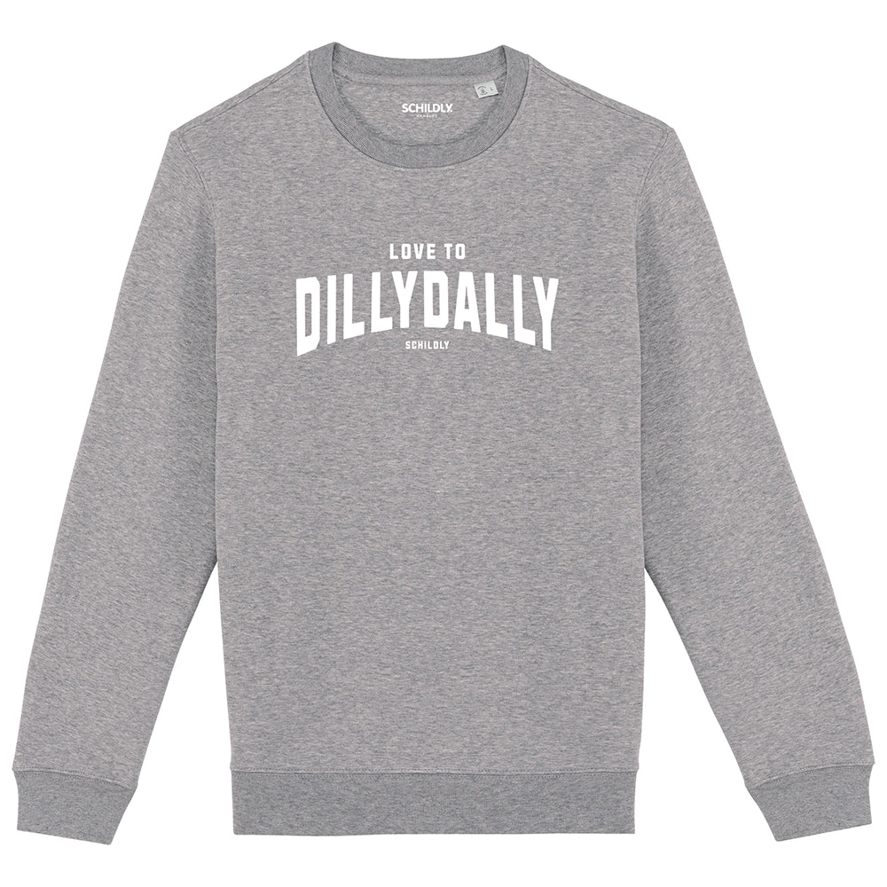 Dillydally Sweater grey heather/white
