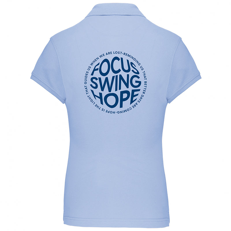 Golf Poloshirt Damen "Hope" skyblue