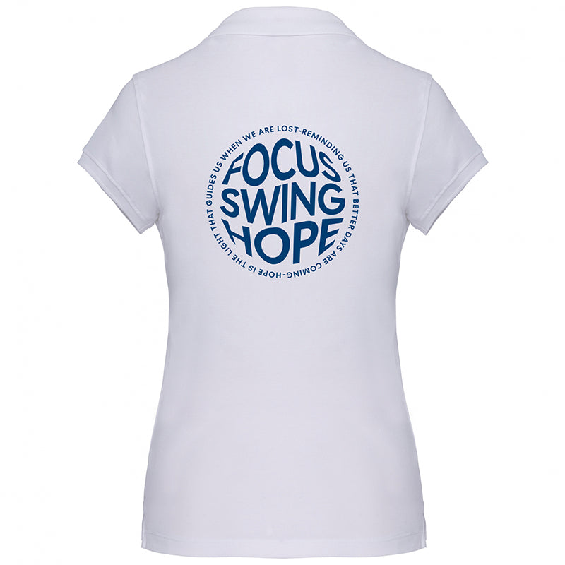 Golf Poloshirt Damen "Hope" white