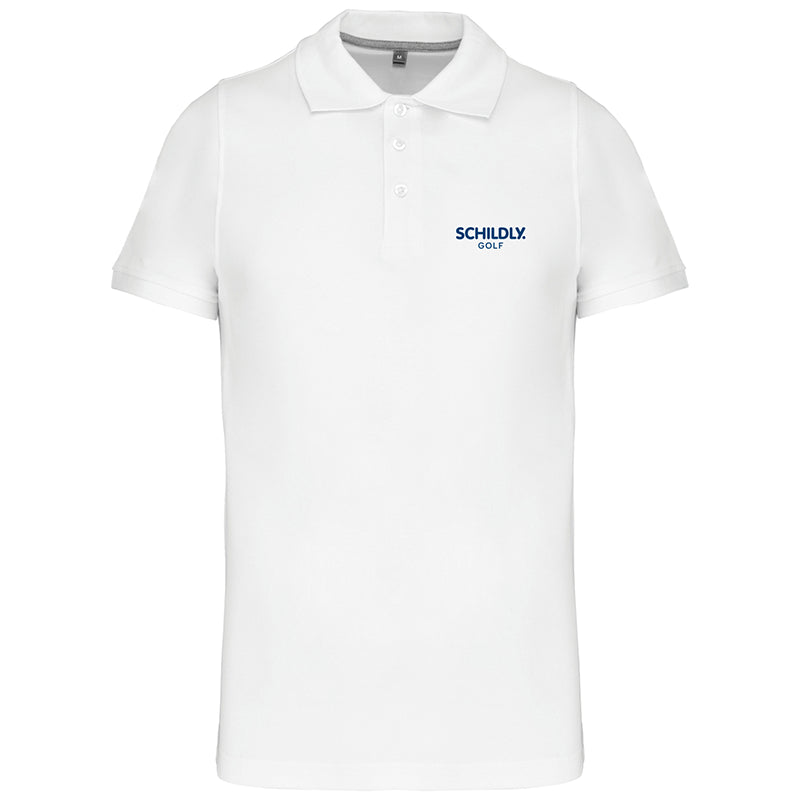 Golf Poloshirt Man "Hope" white