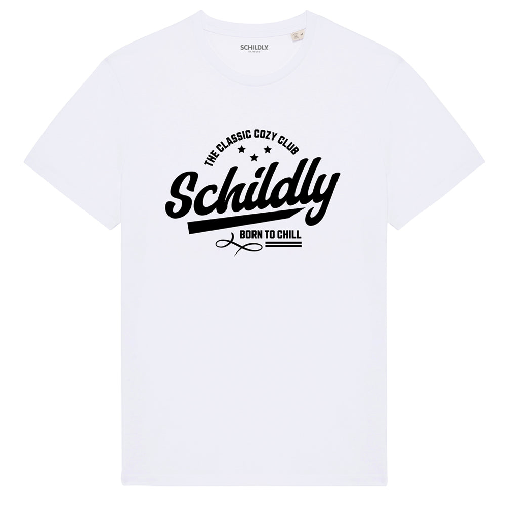 SCHILDLY Cozy Club Shirt white/black