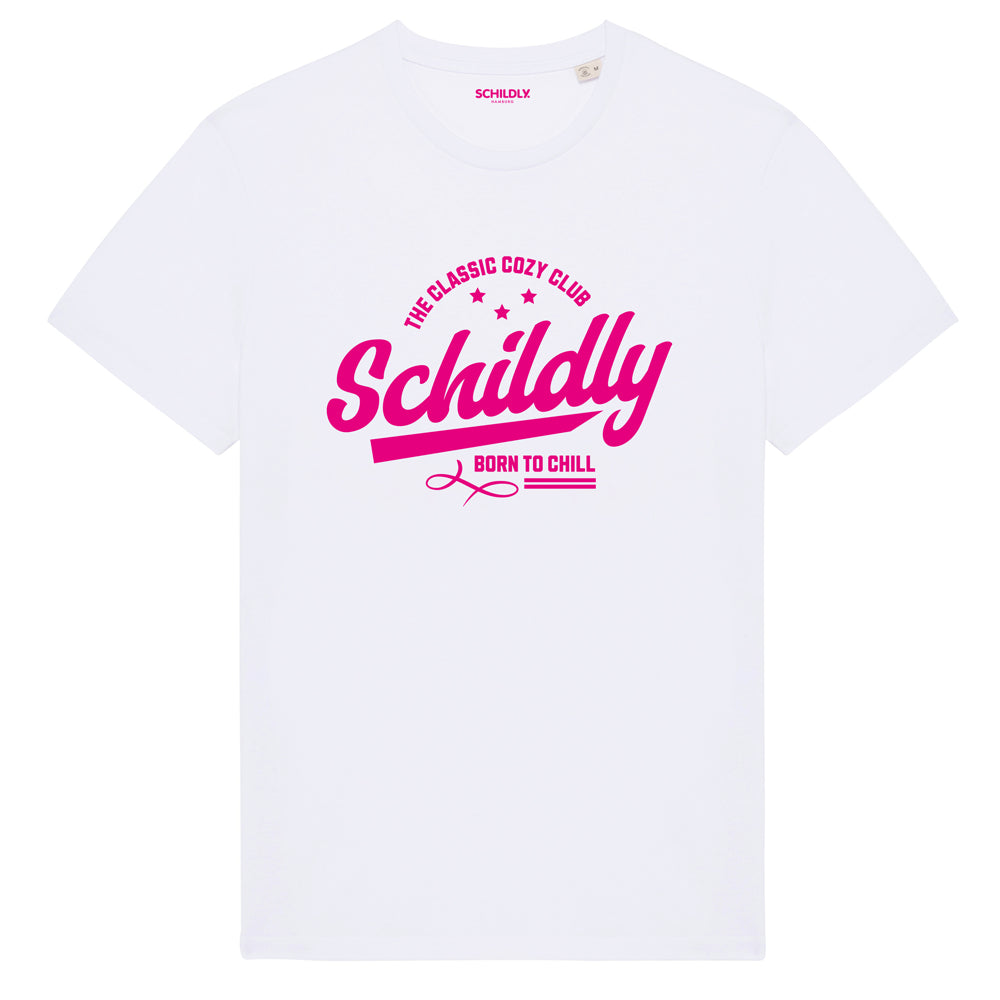 SCHILDLY Cozy Club Shirt white/pink