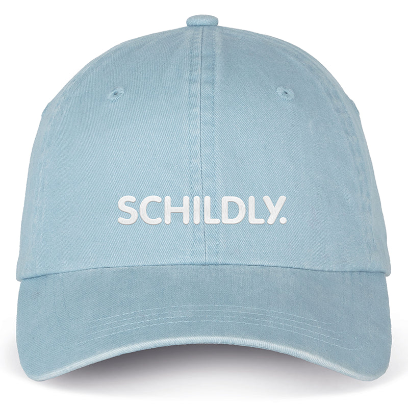 SCHILDLY LOGO Cap washed aquamarine