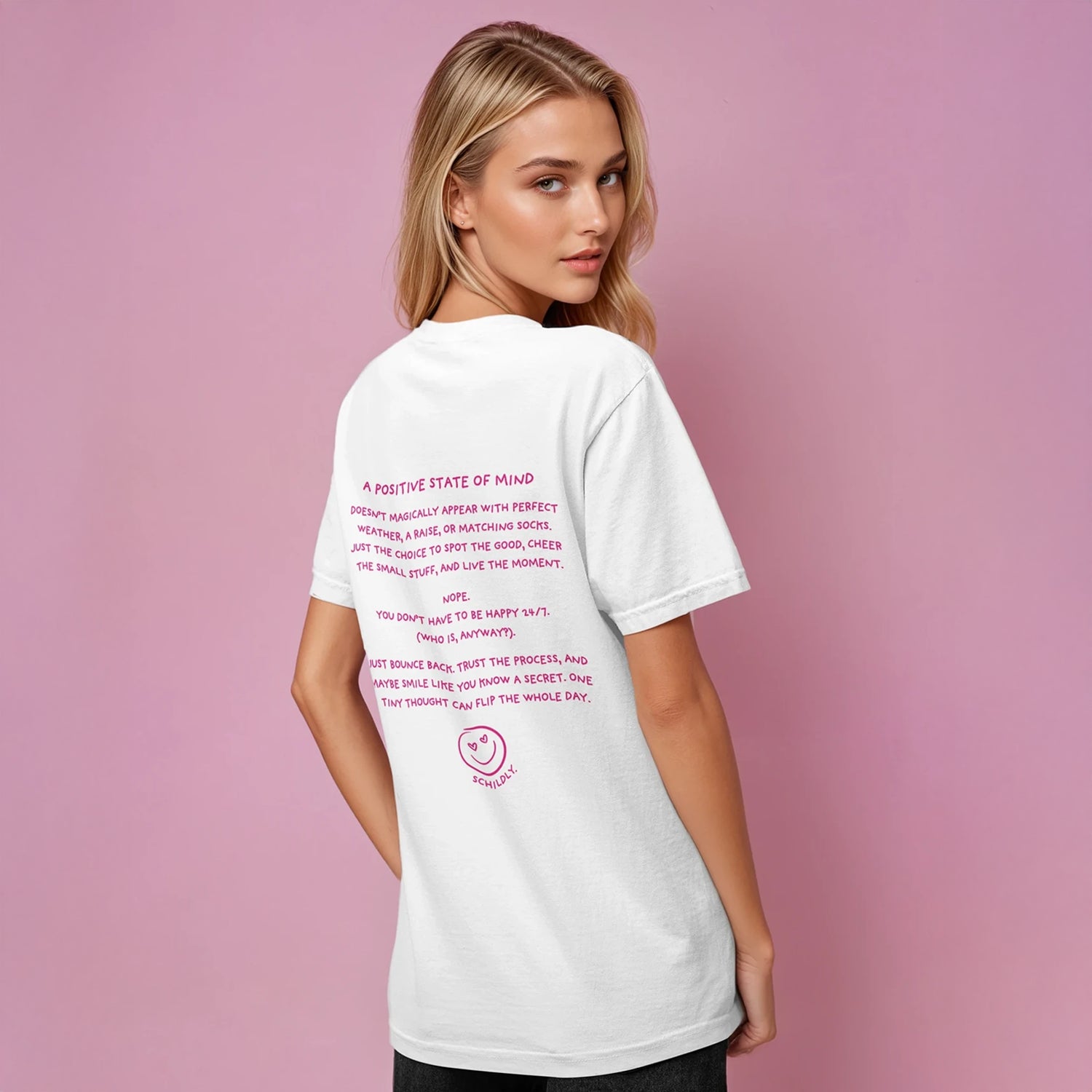 State of Mind Shirt white/pink