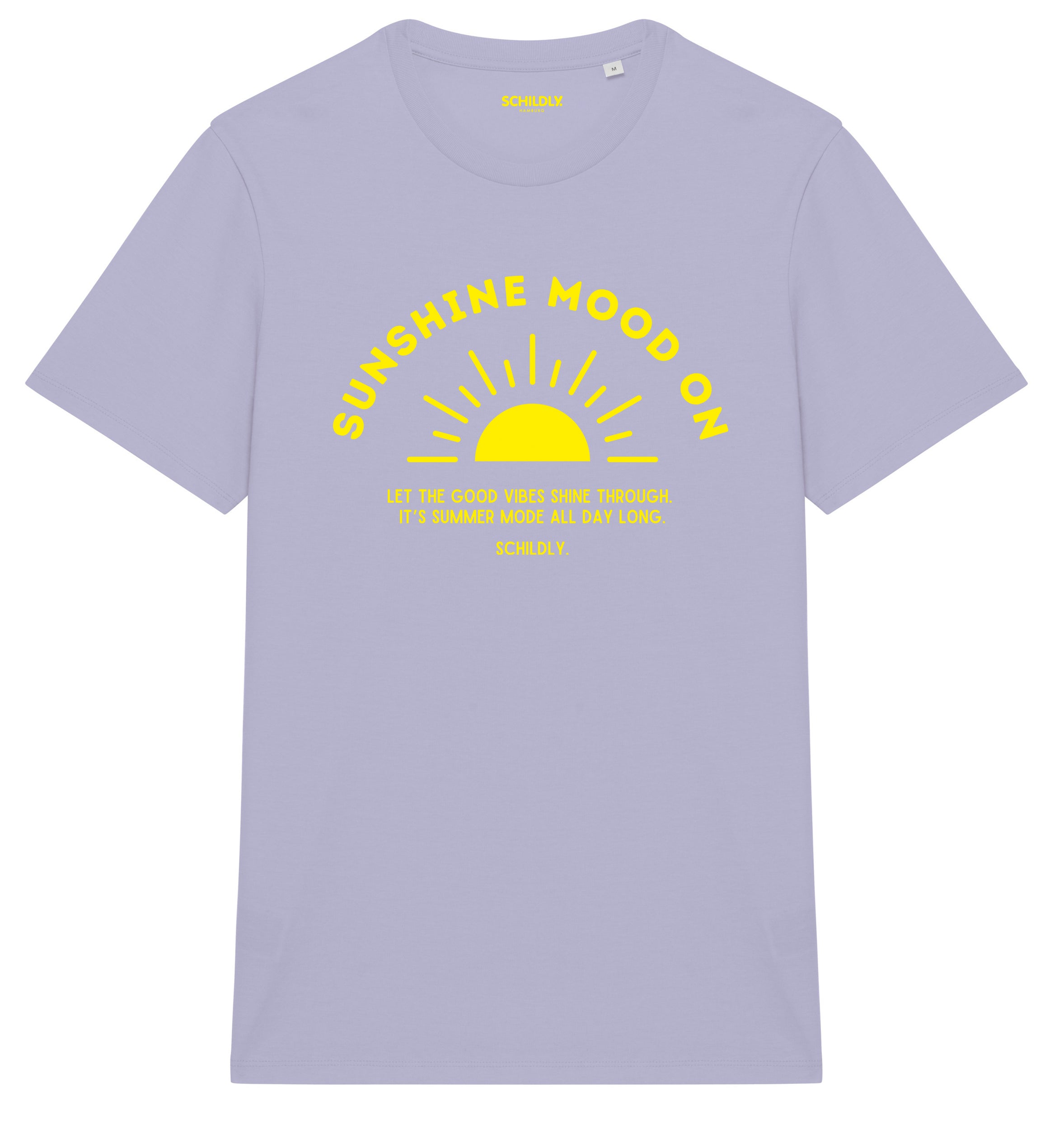 Sunshine Mood On Shirt lila/yellow