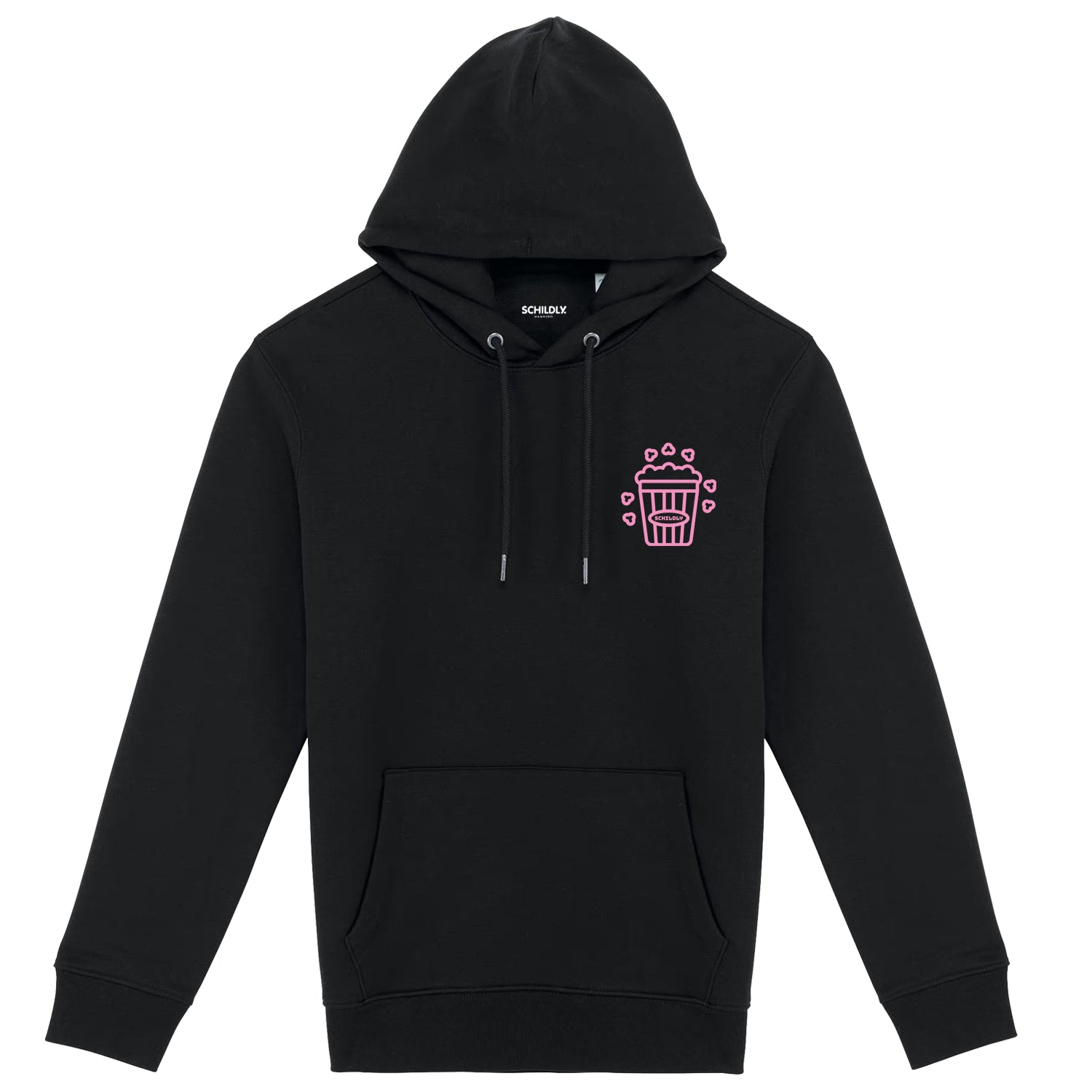 Cozy Crew Popcorn Club Hoodie black/rosa