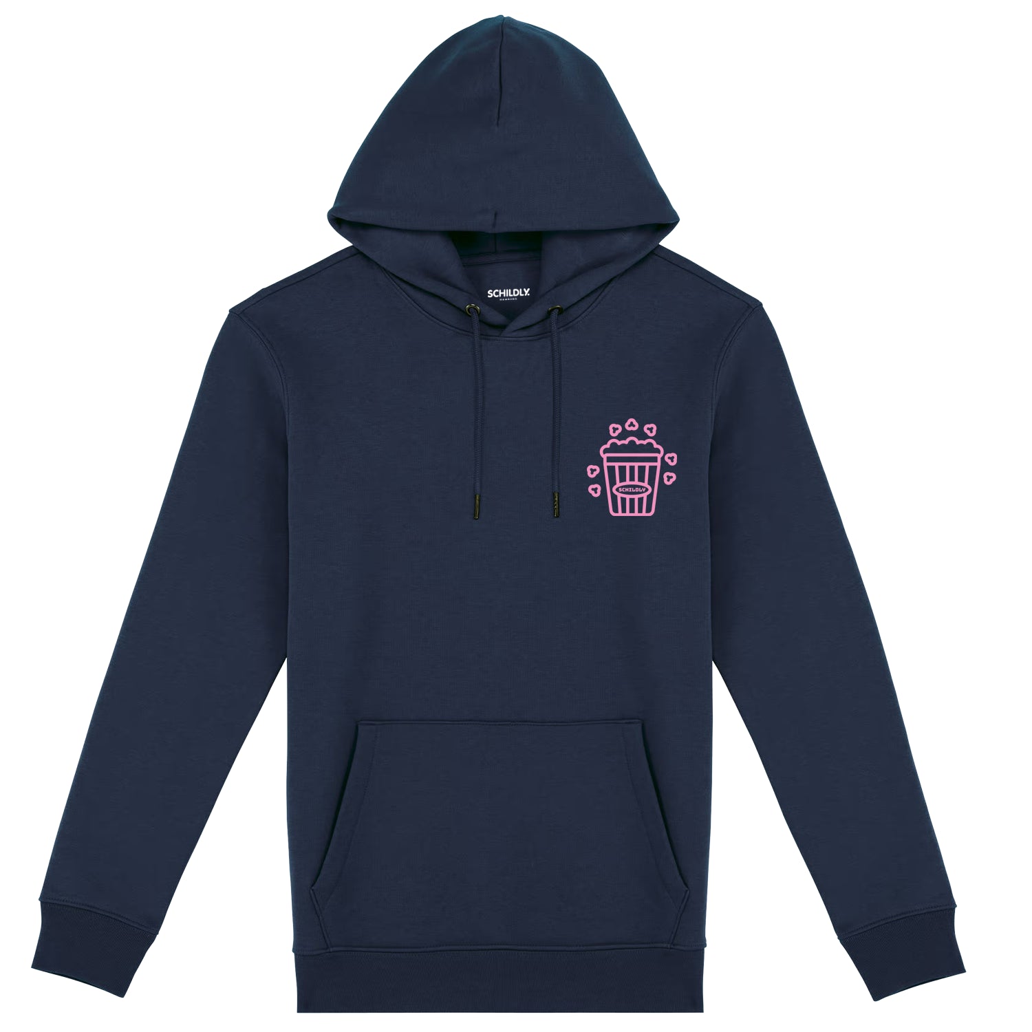 Cozy Crew Popcorn Club Hoodie navy/rosa