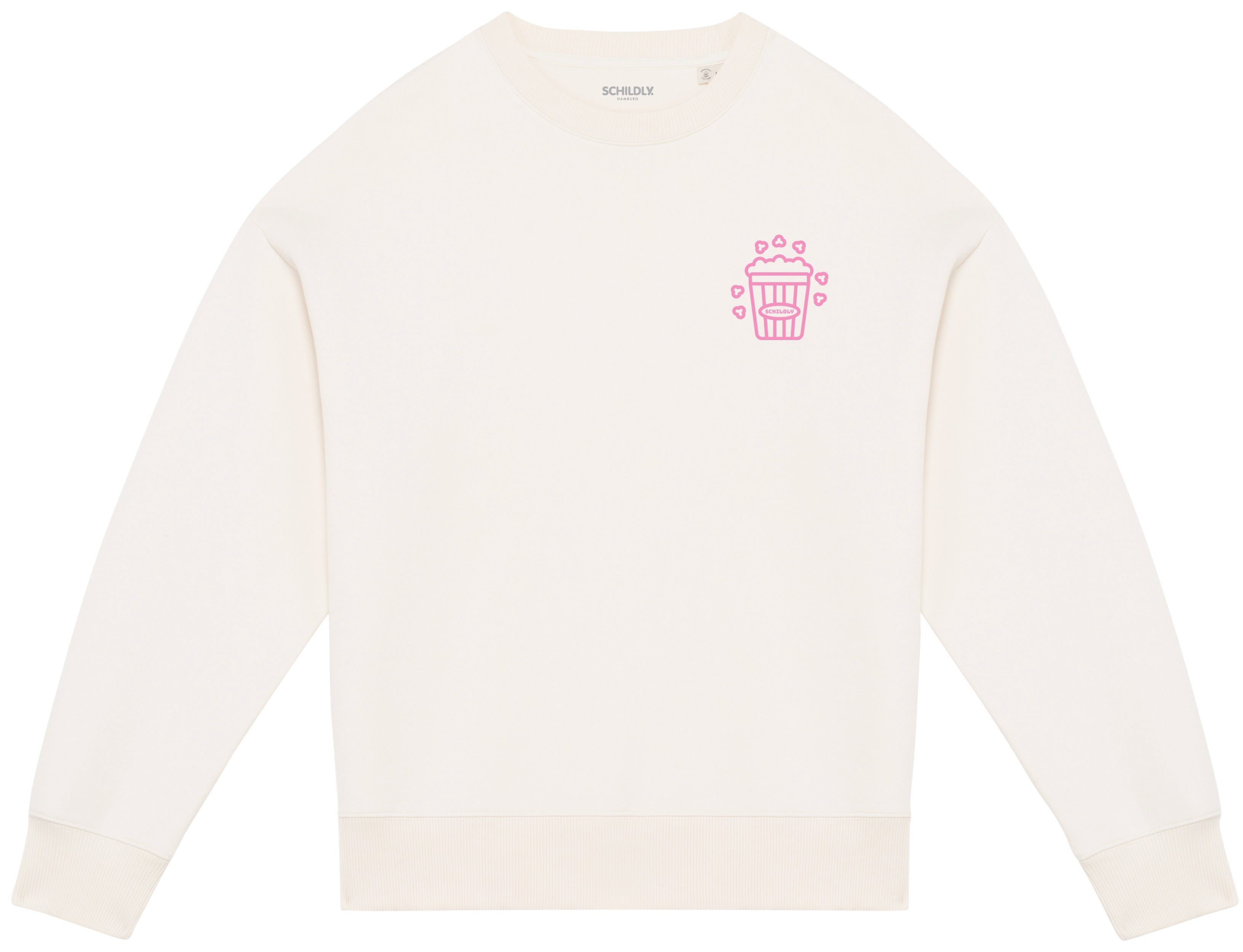 Cozy Crew Popcorn Club Oversized-Sweater ivory