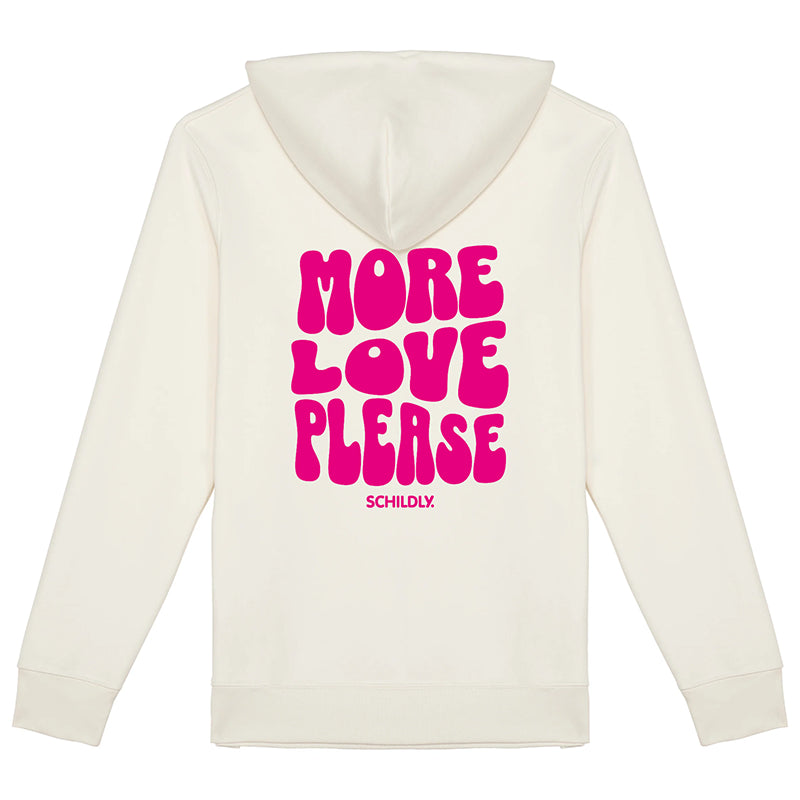 More Love Please Hoodie ivory